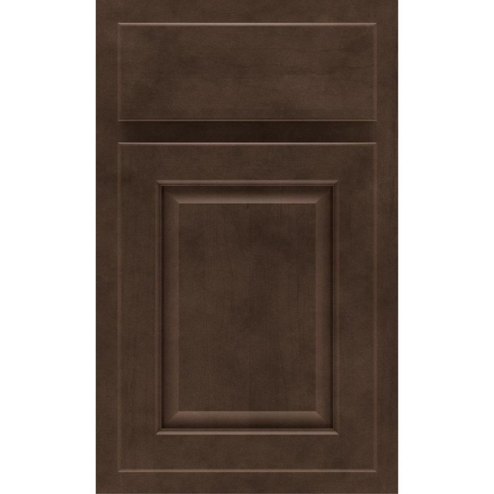 Square Thatch Dark Finish Square Cabinets