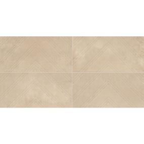 Decoratives and Medallions Allegro Beige Textured Beige/Tan Tile