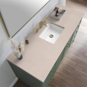 Base with Sink Top Smokey Celadon Green Vanities