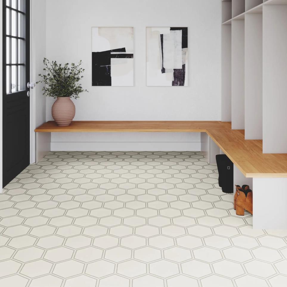 Sheet Hexx Charm White Vinyl