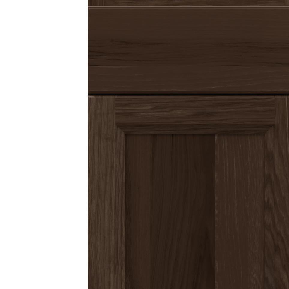 Square Buckboard Dark Finish Square Cabinets