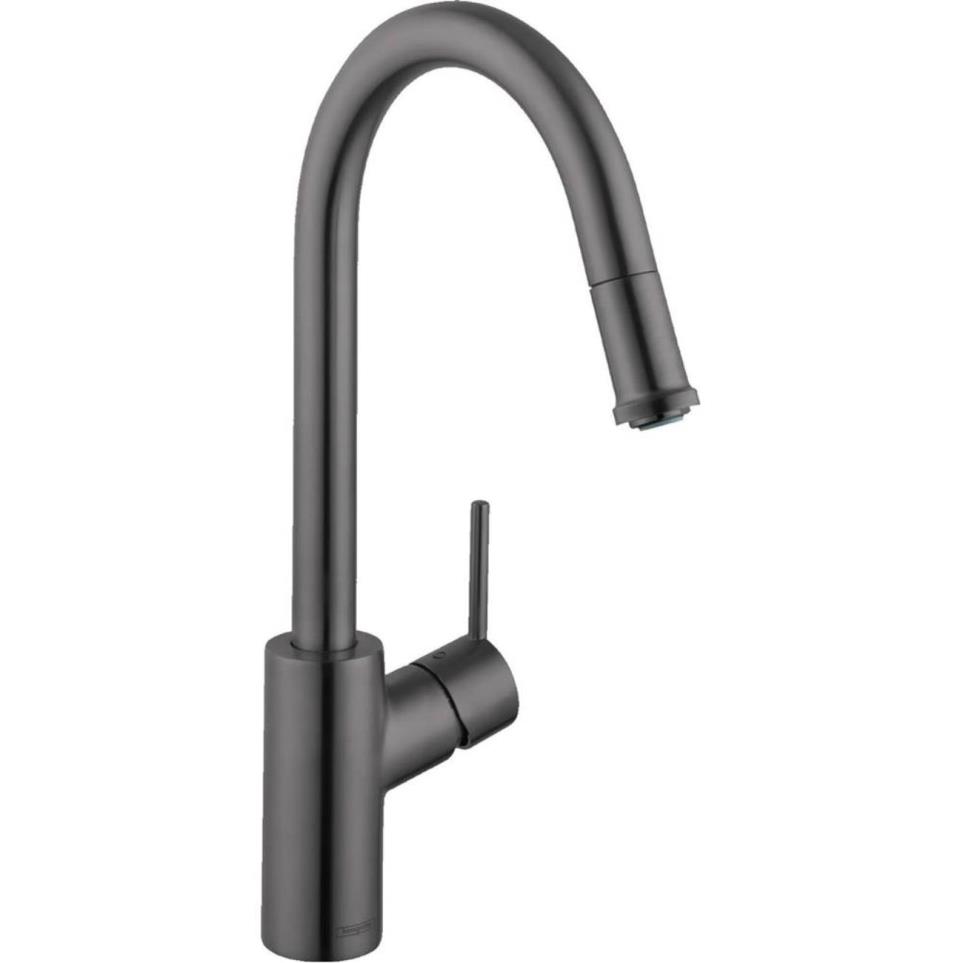 Kitchen Brushed Black Chrome Chrome Faucets