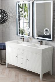 Base with Sink Top Glossy White White Vanities