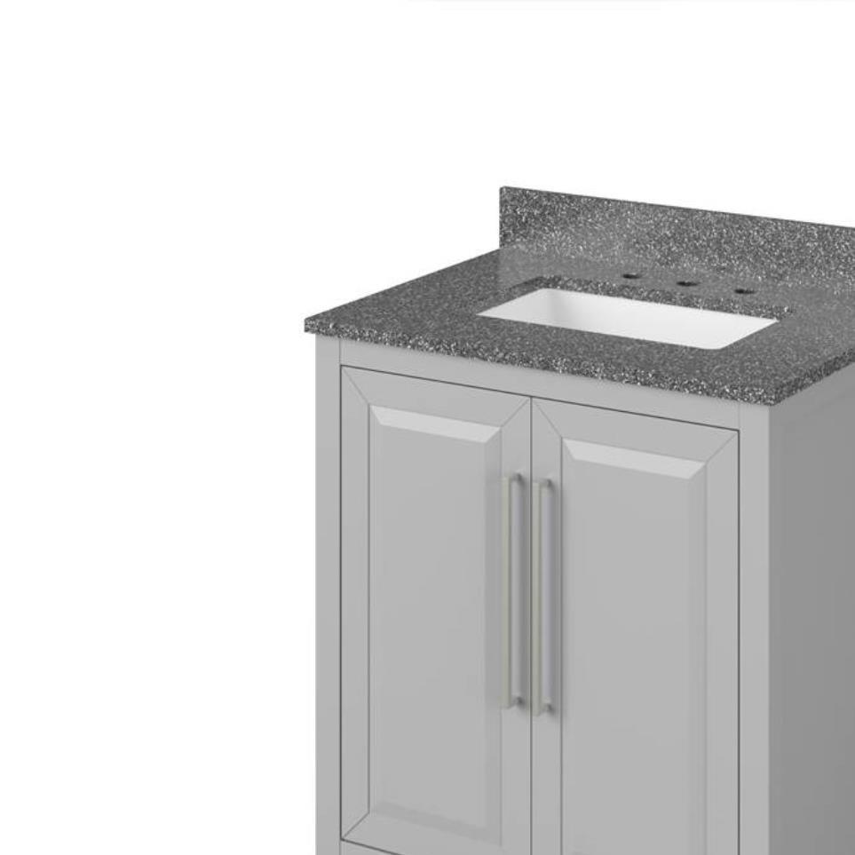 Base with Sink Top Grey Grey / Black Vanities