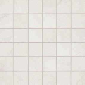 Mosaic Peony Matte White Tile