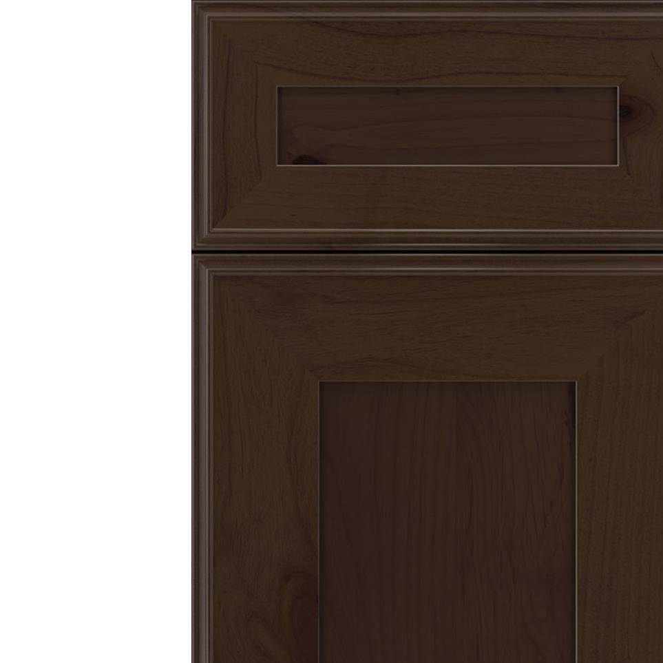 Square Cappuccino Dark Finish Square Cabinets