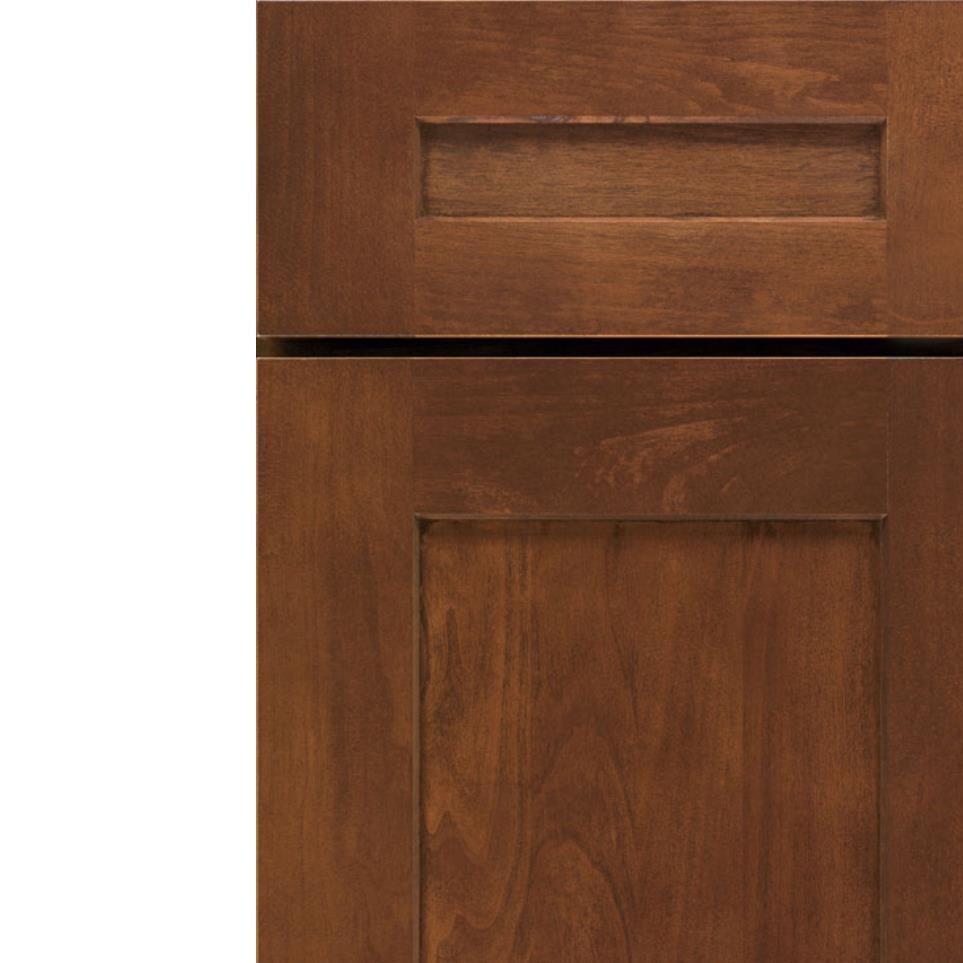 Square Tundra Dark Finish Square Cabinets