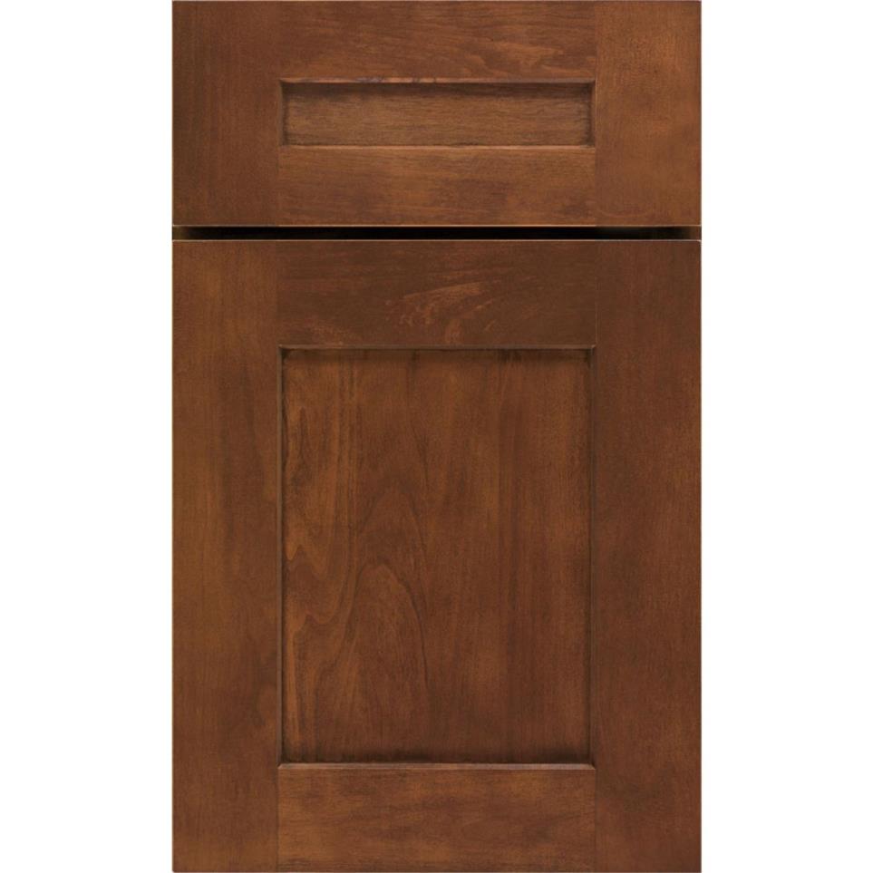 Square Tundra Dark Finish Square Cabinets