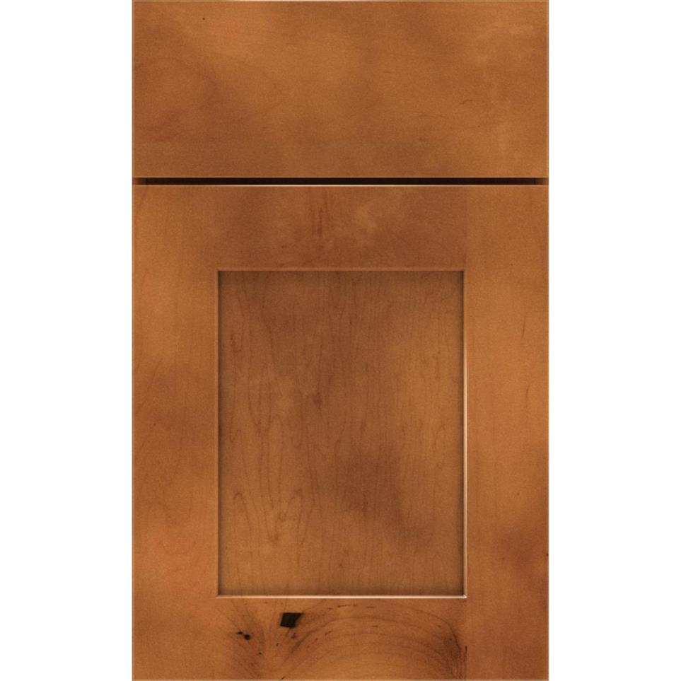 Square Cattail Medium Finish Square Cabinets