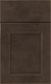 Square Thatch Dark Finish Cabinets