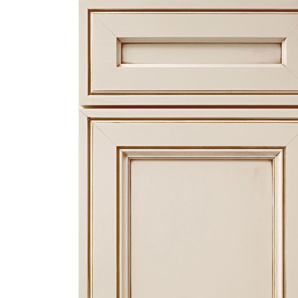 Square Coconut Toasted Almond Glaze - Paint Square Cabinets