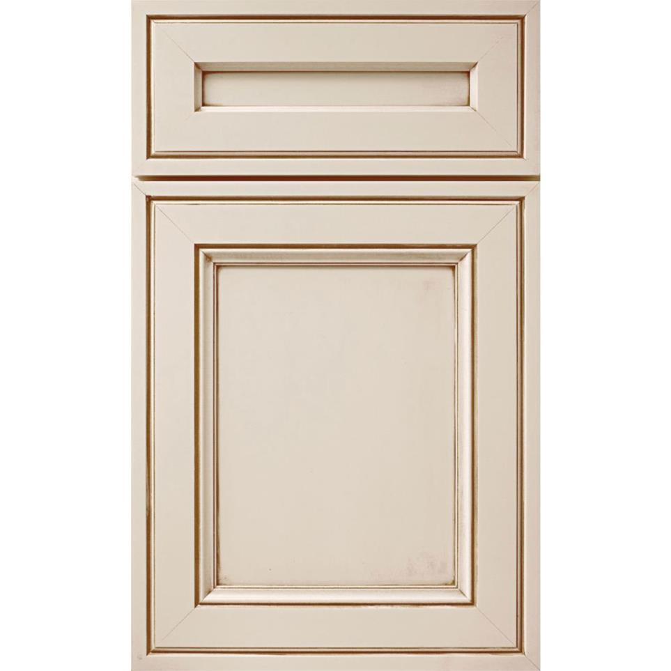 Square Coconut Toasted Almond Glaze - Paint Square Cabinets