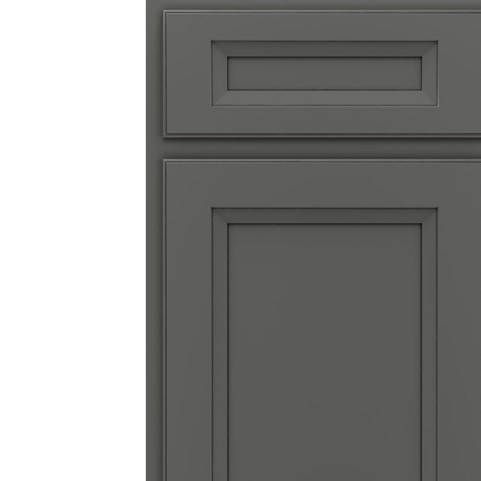 5 Piece Galaxy Ebony Opaque Paint - Grey 5 Piece Cabinets