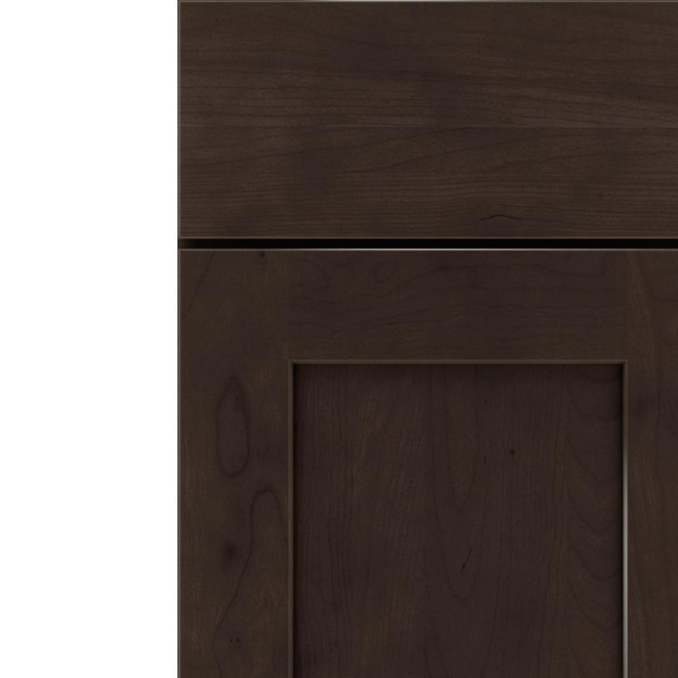 Square Thatch Dark Finish Square Cabinets