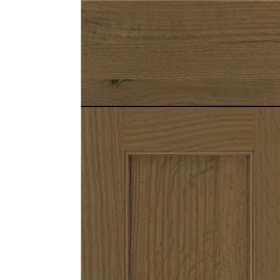 Square Frappe Medium Finish Square Cabinets