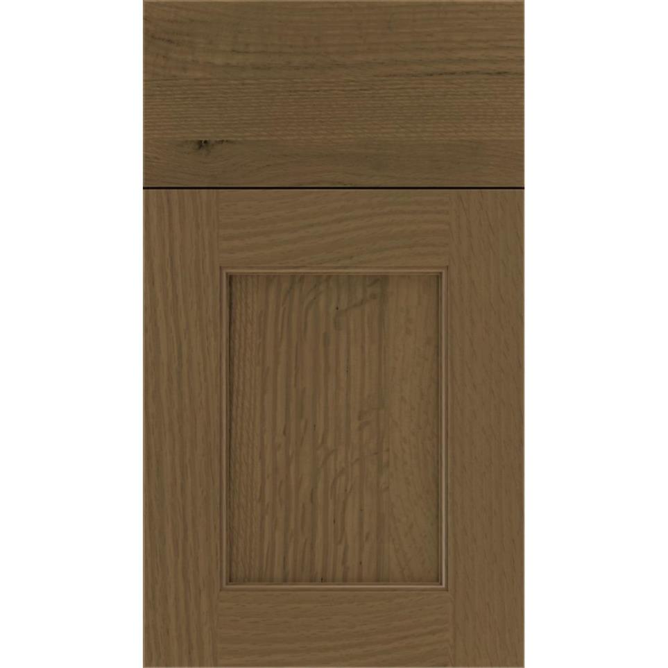 Square Frappe Medium Finish Square Cabinets