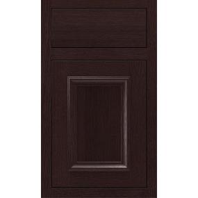 Square Teaberry Dark Finish Square Cabinets