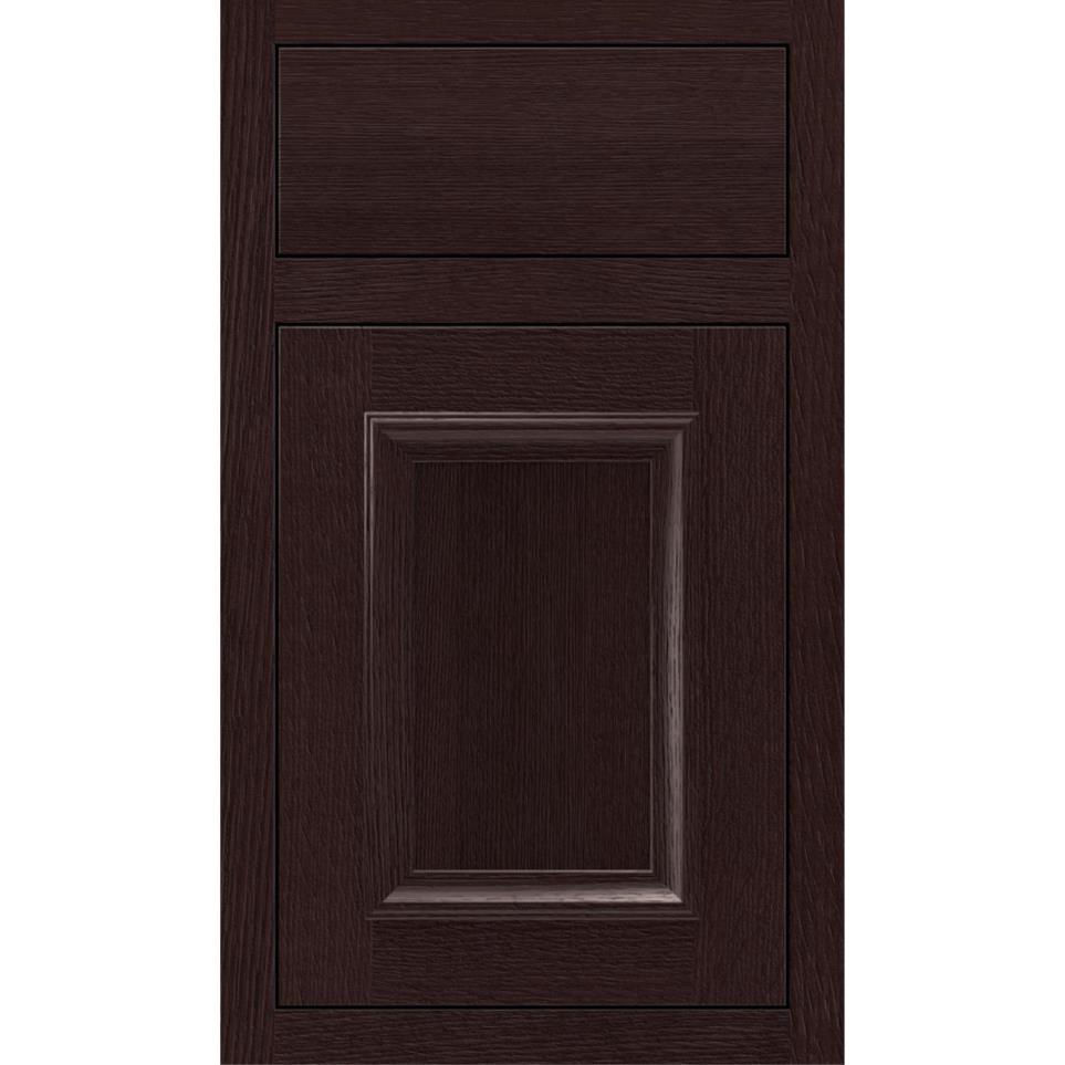 Square Teaberry Dark Finish Square Cabinets