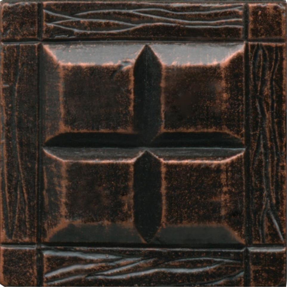 Decoratives and Medallions Oil Rub Bronze Satin Brown Tile