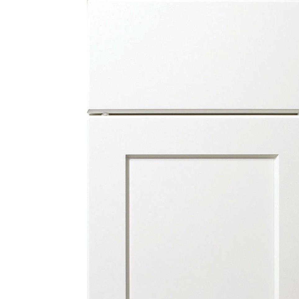 Square Satin White Paint - White Square Cabinets