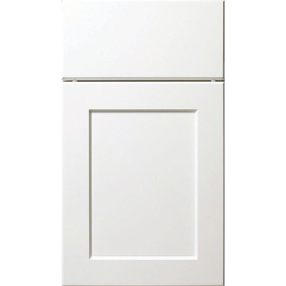 Square Satin White Paint - White Square Cabinets