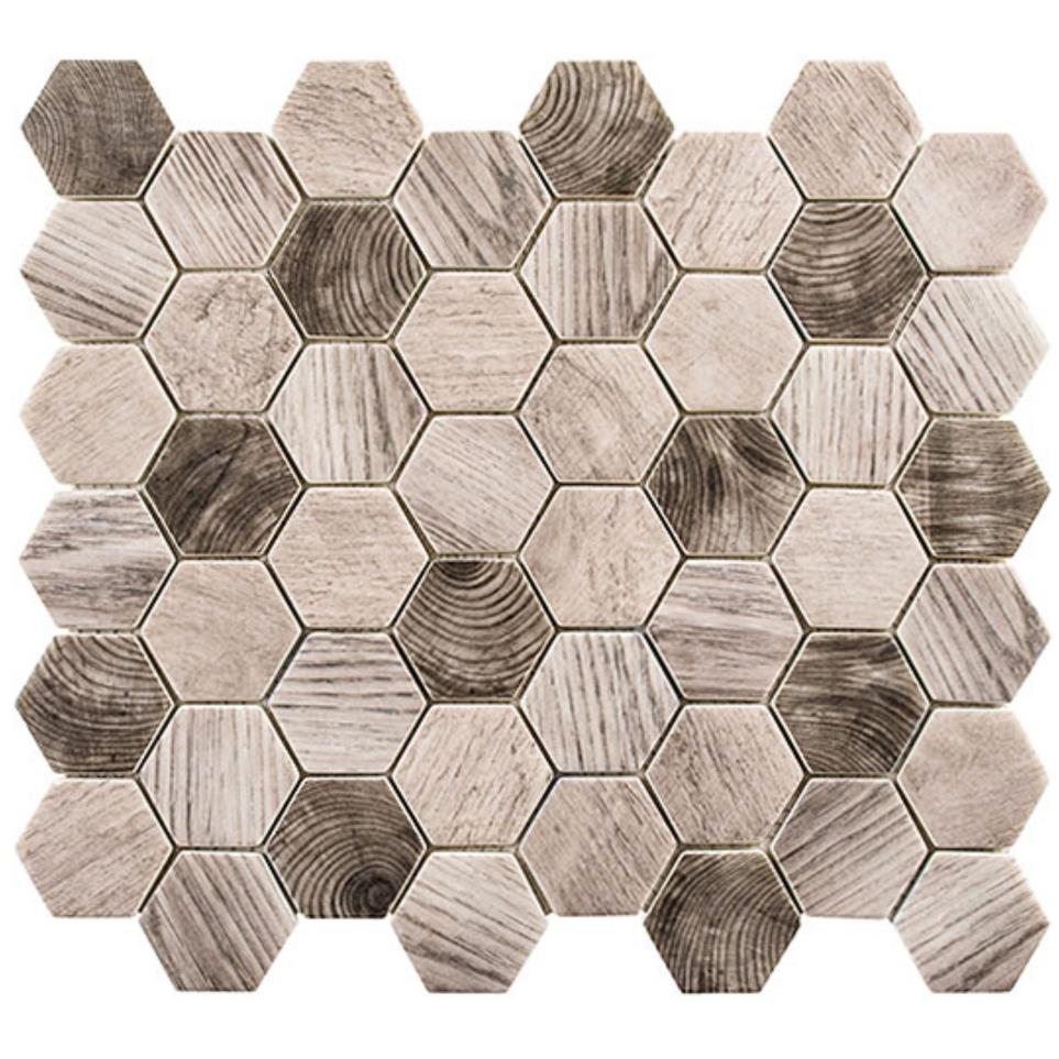 Mosaic Tawny Oak Beige/Tan Tile