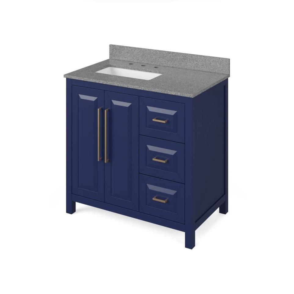 Base with Sink Top Hale Blue Blue / Purple Vanities