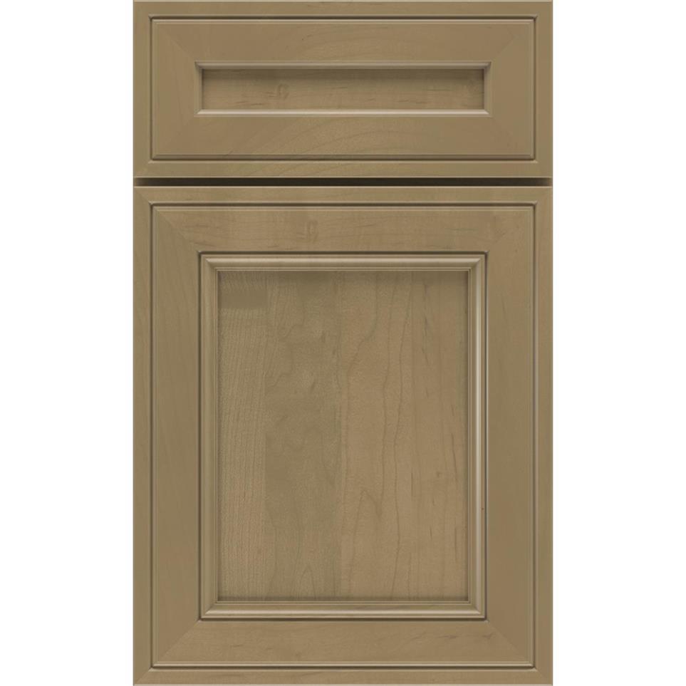 Square Buckskin Medium Finish Square Cabinets