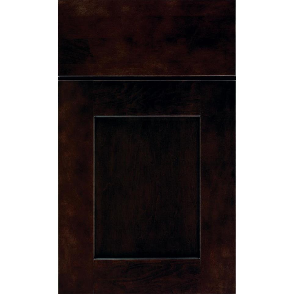 Square Chocolate Dark Finish Square Cabinets