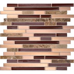 Mosaic Tambura Bland Mixed Red Tile