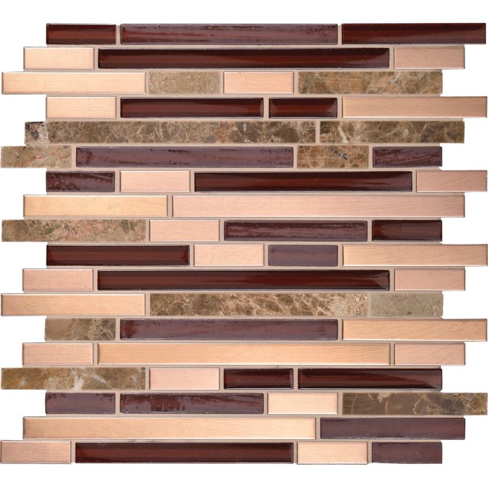 Mosaic Tambura Bland Mixed Red Tile