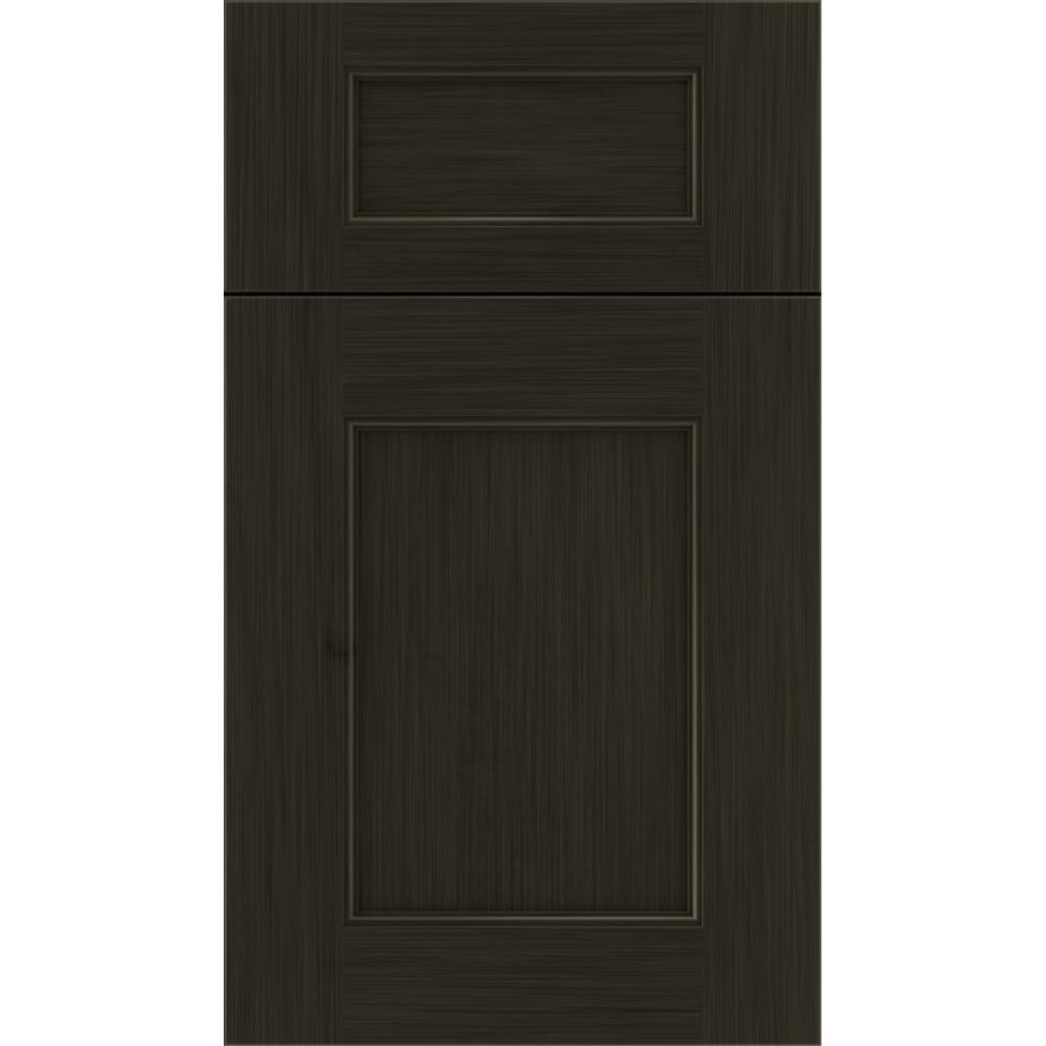 5 Piece Weathered Slate Dark Finish 5 Piece Cabinets