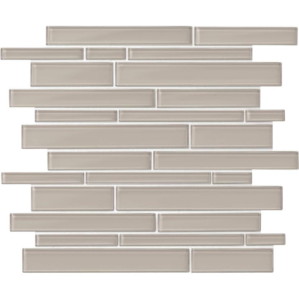 Mosaic Taupe Glass Beige/Tan Tile