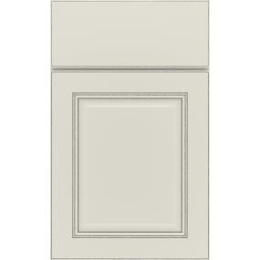 Square Icy Avalanche With Grey Stone Detail Glaze - Paint Square Cabinets