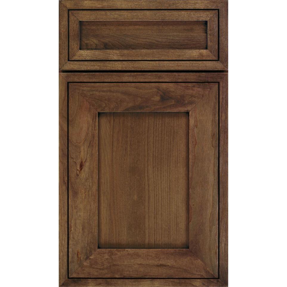 Square Mink Dark Finish Square Cabinets