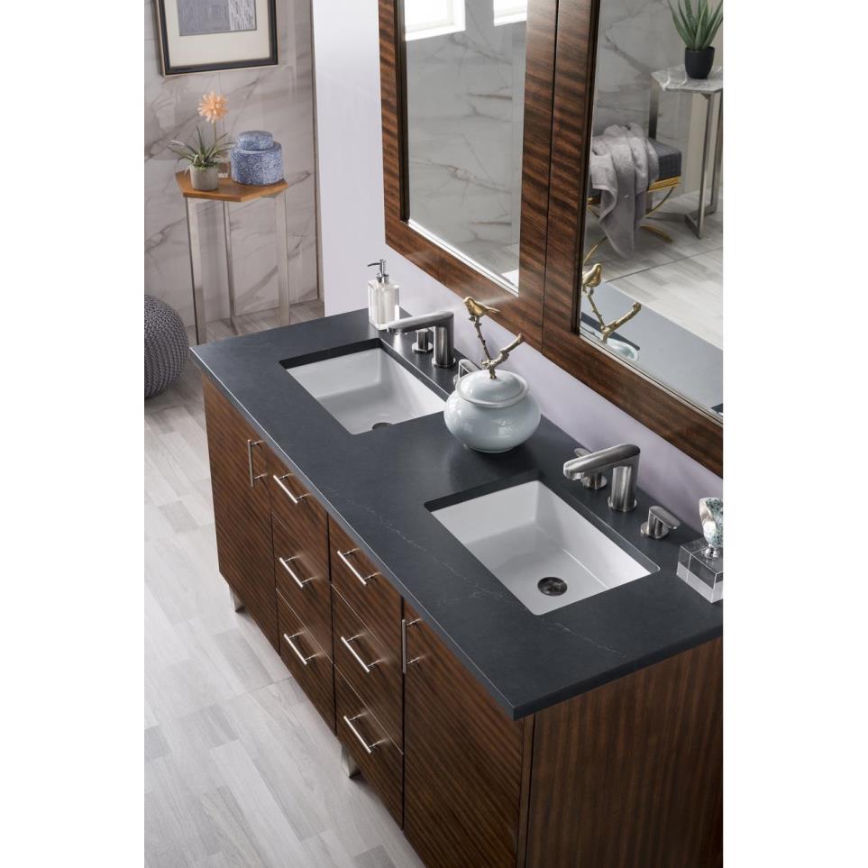 Base with Sink Top American Walnut Medium Finish Vanities