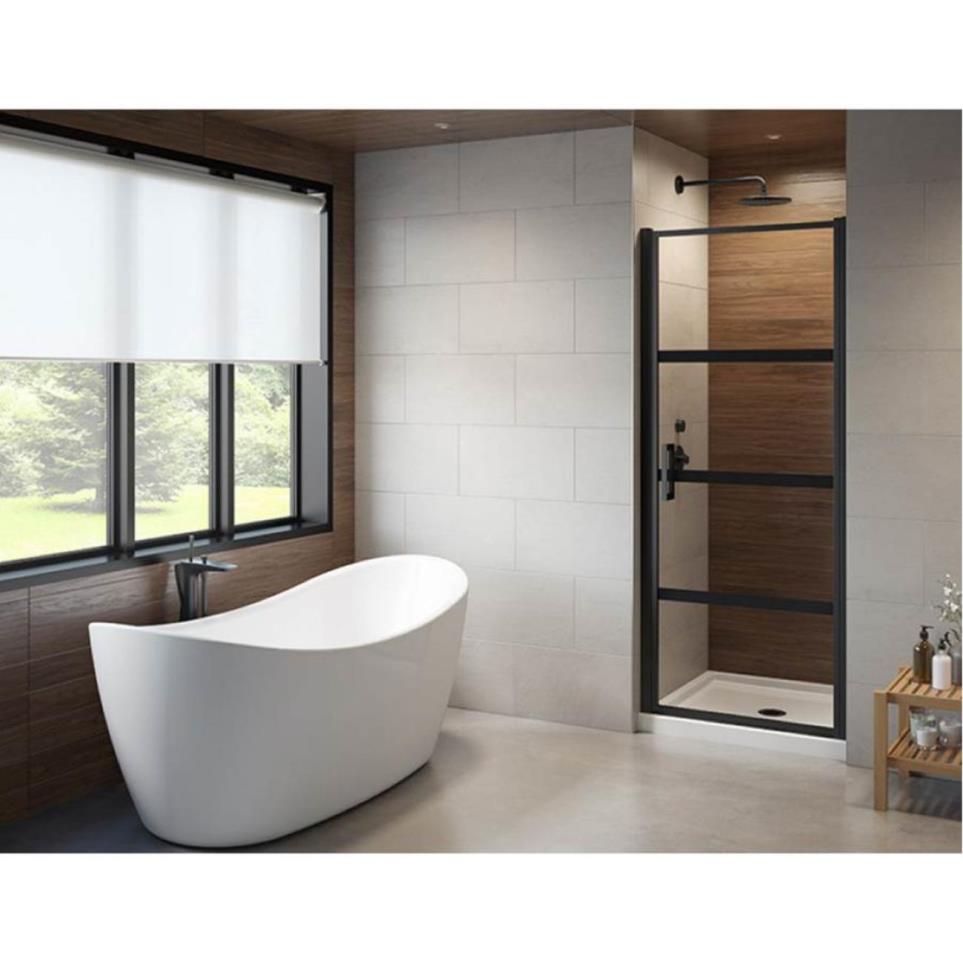 Door Matte Black Black Showers
