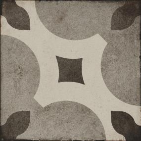 Decoratives and Medallions Cool Piccolo Fiore Matte Gray Tile