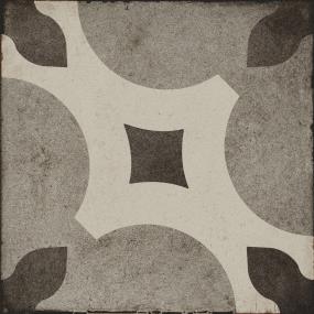 Decoratives and Medallions Cool Piccolo Fiore Matte Gray Tile