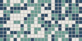 Mosaic Optimistic Blend Matte Blue Tile