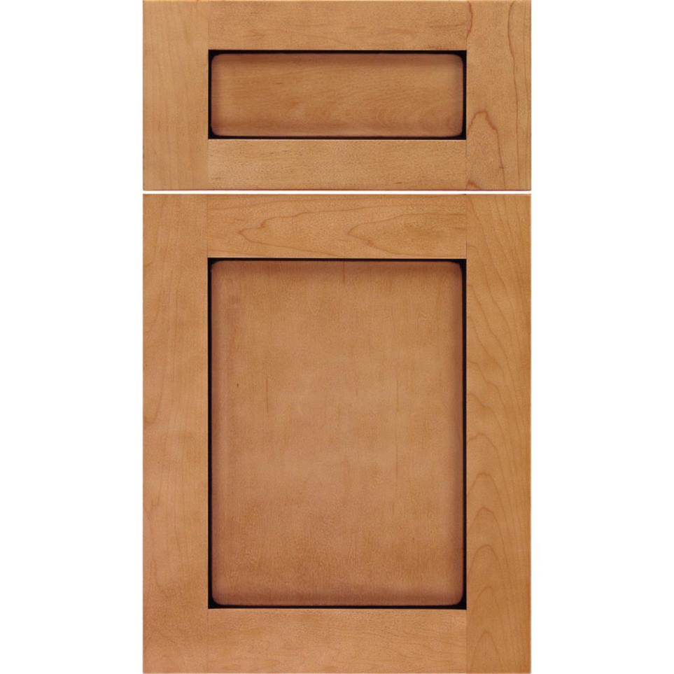 Square Ginger Mocha Glaze Glaze - Stain Square Cabinets