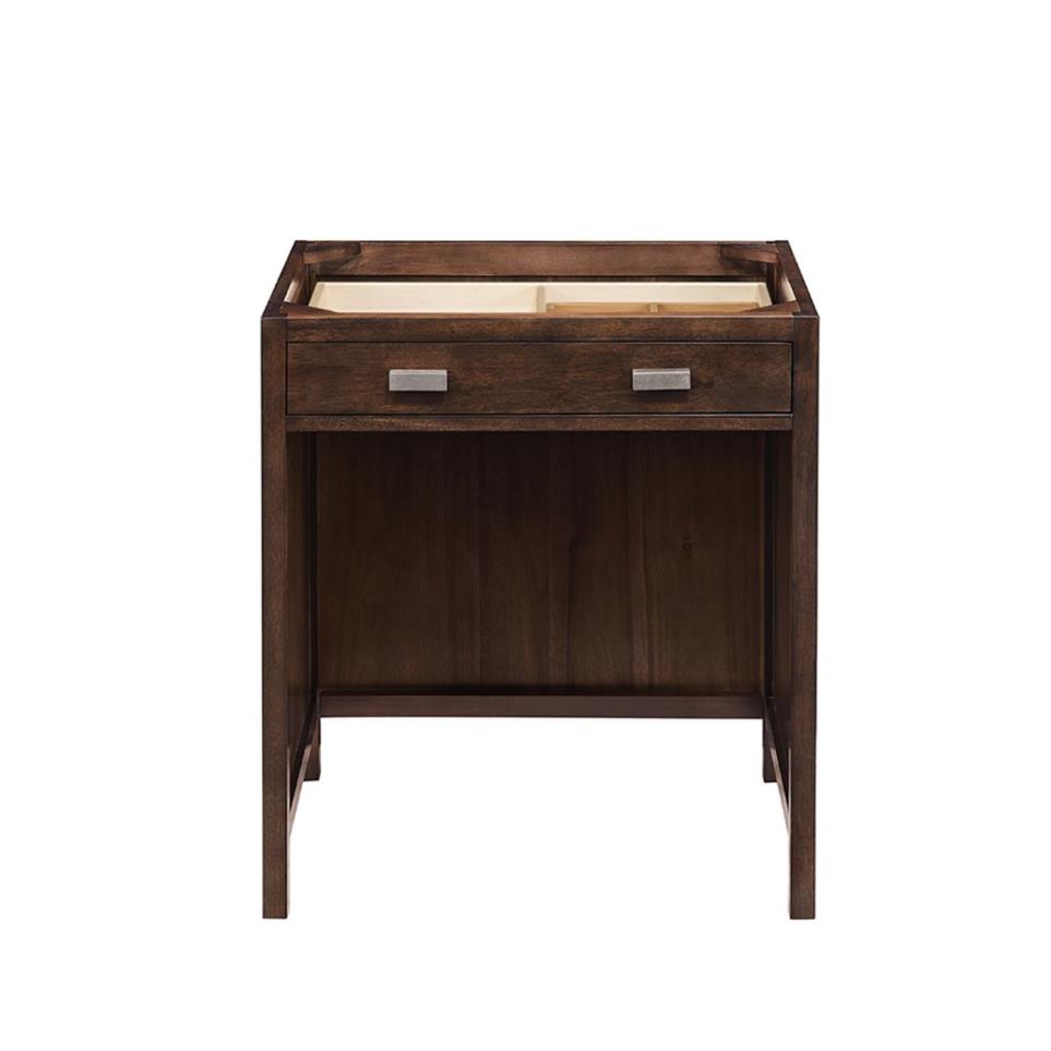 Base with Sink Top Mid Century Acacia Dark Finish Vanities