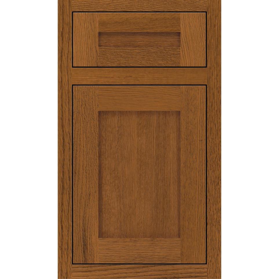 Square Suede Medium Finish Square Cabinets