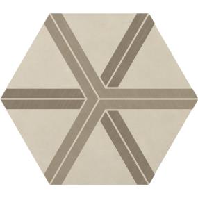 Decoratives and Medallions Plot Warm Blend Matte Brown Tile