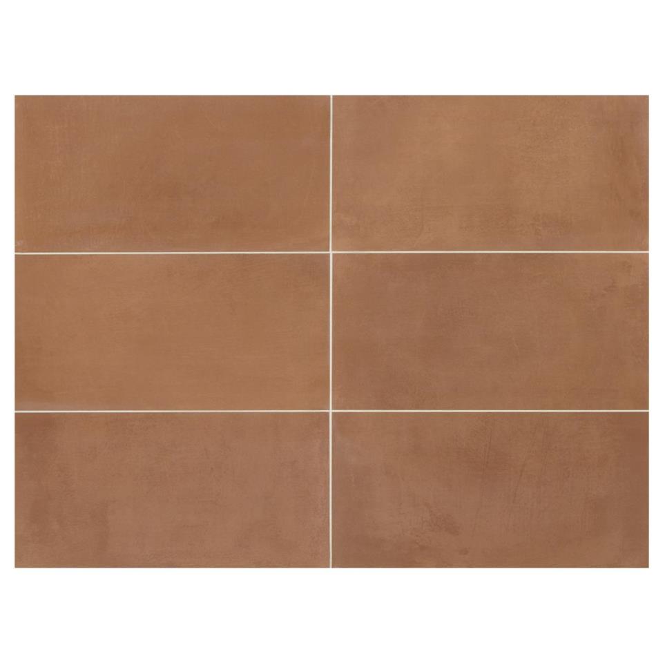 Marazzi Terra Cotta Matte 12x24 Ceramic Tile Flooring Tile Terra Cotta Brown Tile