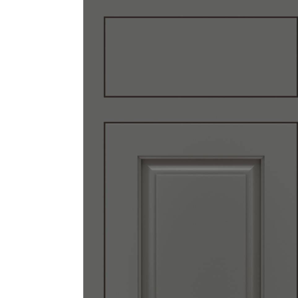 Inset Moonstone Paint - Grey Inset Cabinets