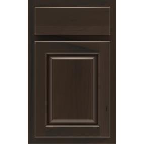 Square Buckboard Dark Finish Square Cabinets
