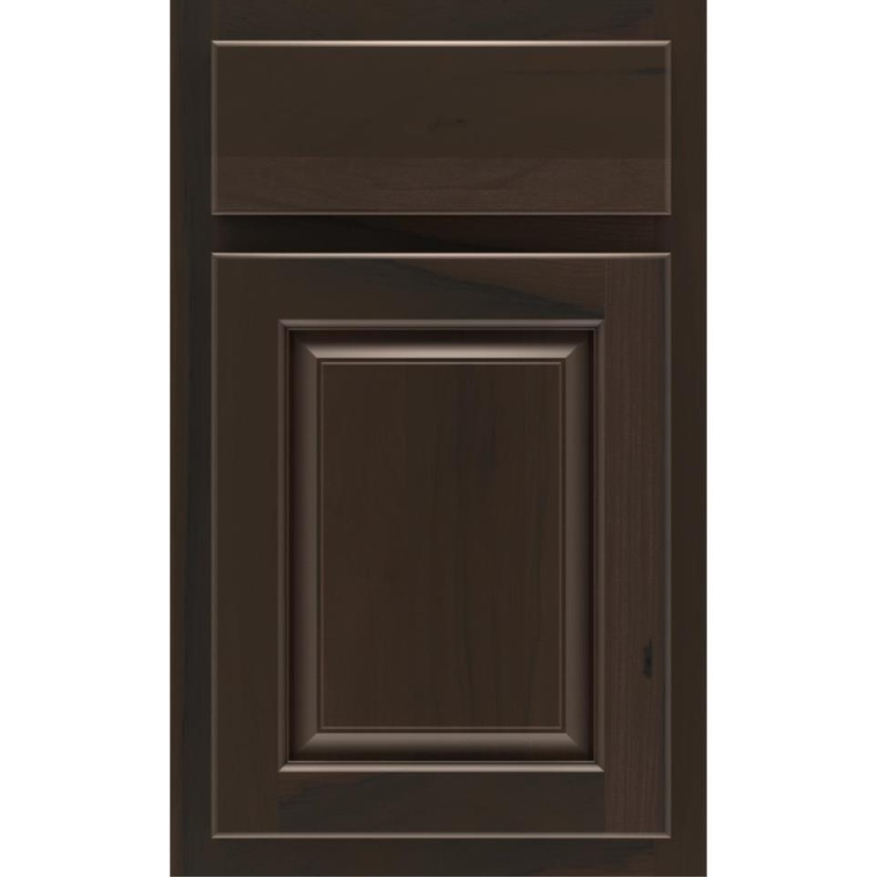 Square Buckboard Dark Finish Square Cabinets
