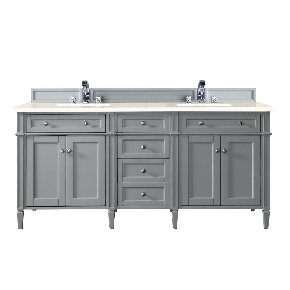 Base with Sink Top Urban Gray Grey / Black Vanities