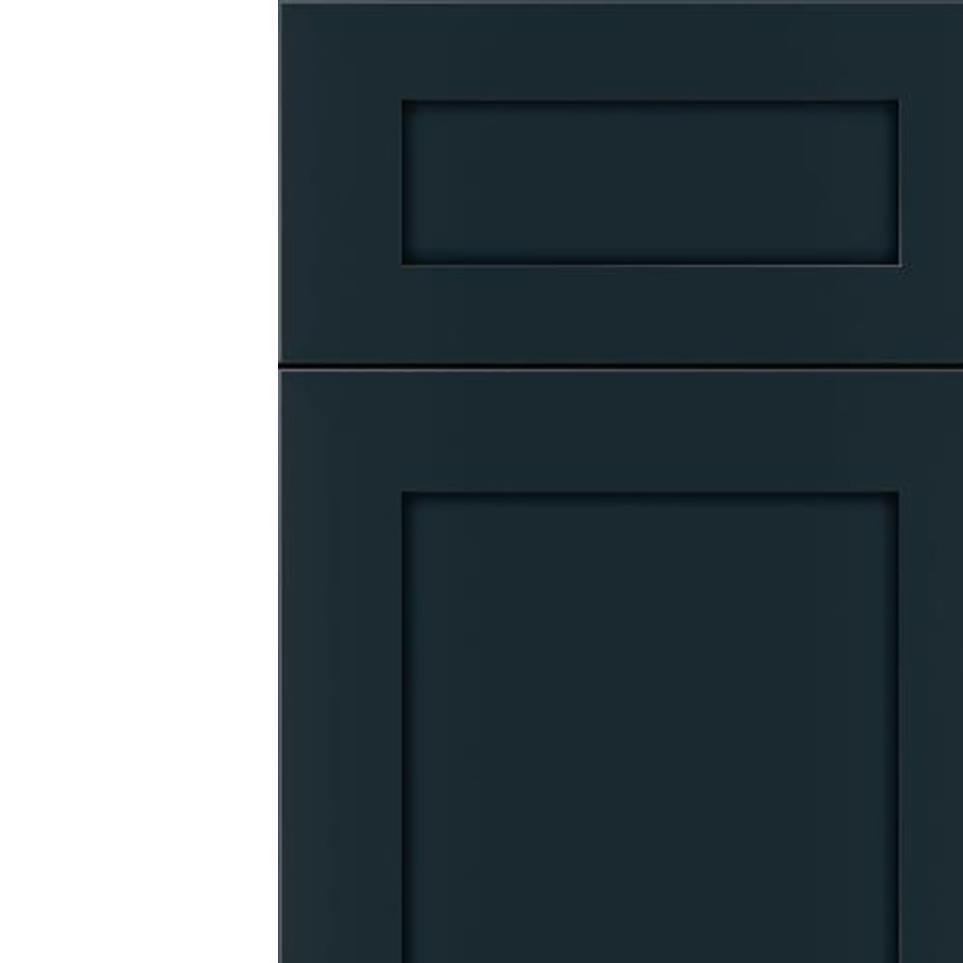 5 Piece Gunmetal Blue Dark Finish 5 Piece Cabinets